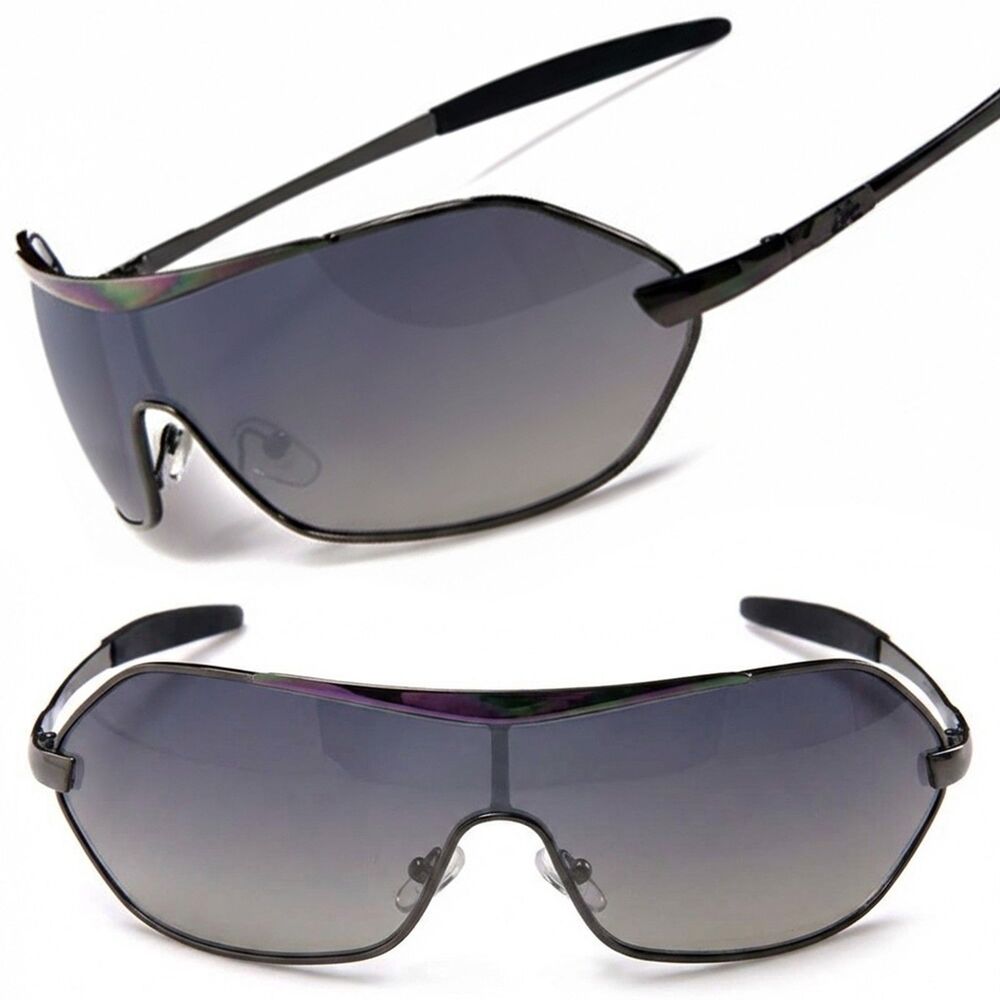 X-loop Gunmetal Designer Stylish Mens Sport Golf Wrap Around Sunglasses